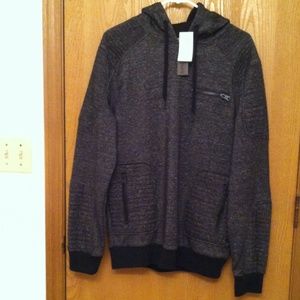 BUFFALO DAVID BITTON SWEATSHIRT W 3 ZIPPER POCKETS